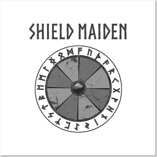 Viking Shield Maiden Wall Art by AgemaApparel